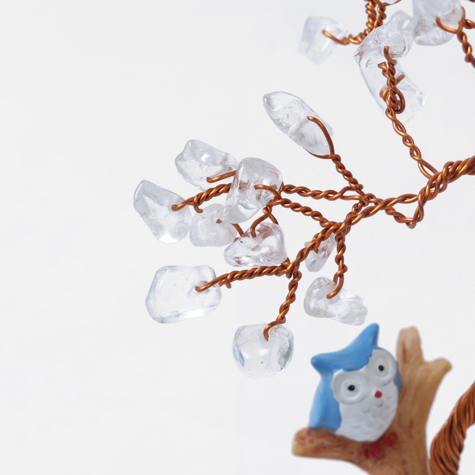 Clear Quartz Bird Tree - MystiqHouse