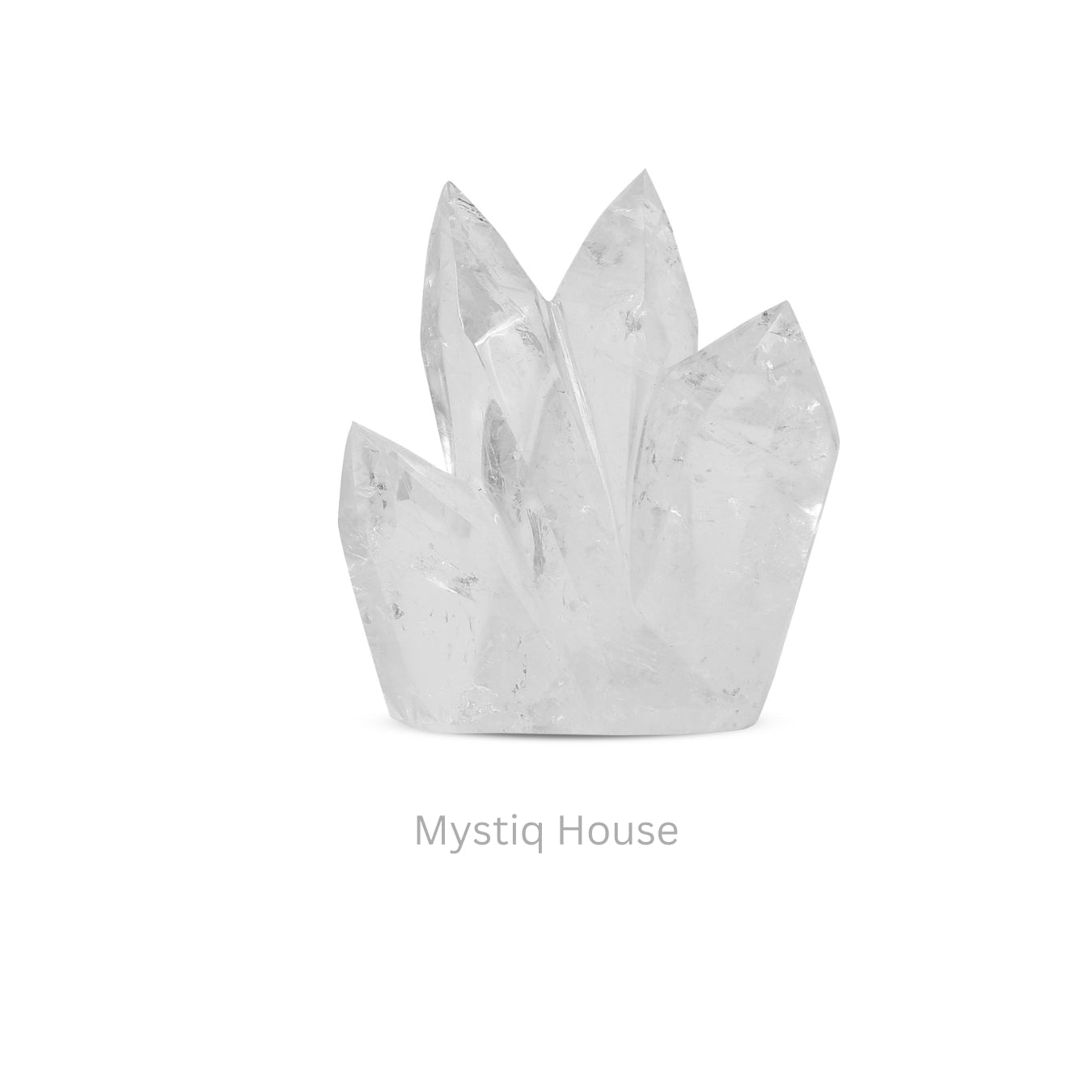 Clear Quartz Cluster Point 334 gms - MystiqHouse