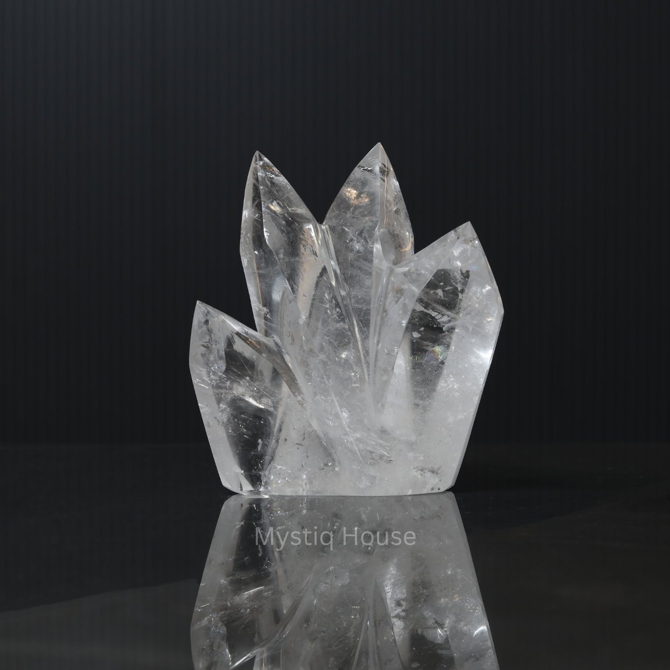 Clear Quartz Cluster Point 334 gms - MystiqHouse