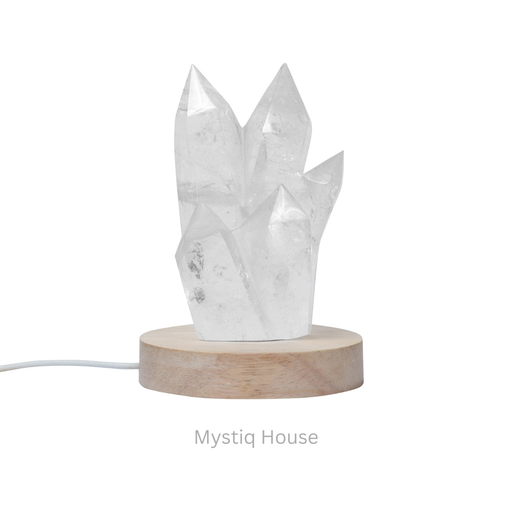Clear Quartz Cluster Point 530 gms - MystiqHouse