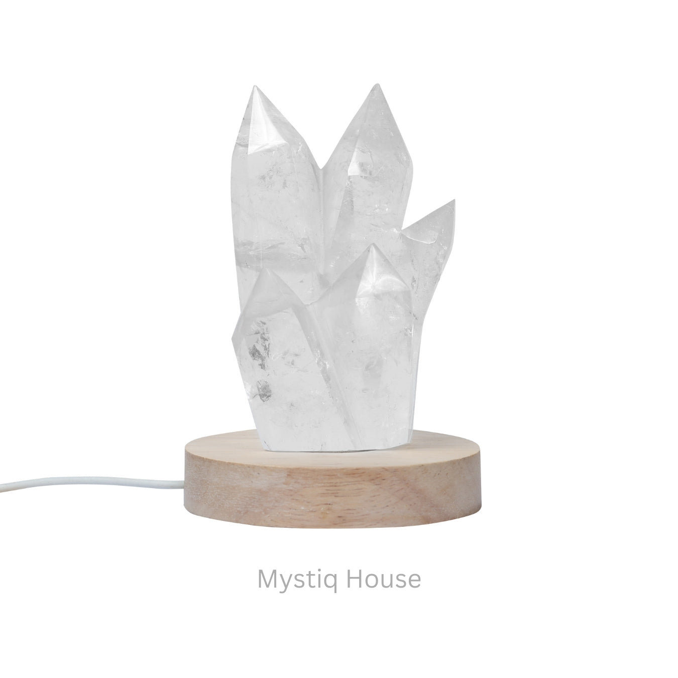 Clear Quartz Cluster Point 530 gms - MystiqHouse