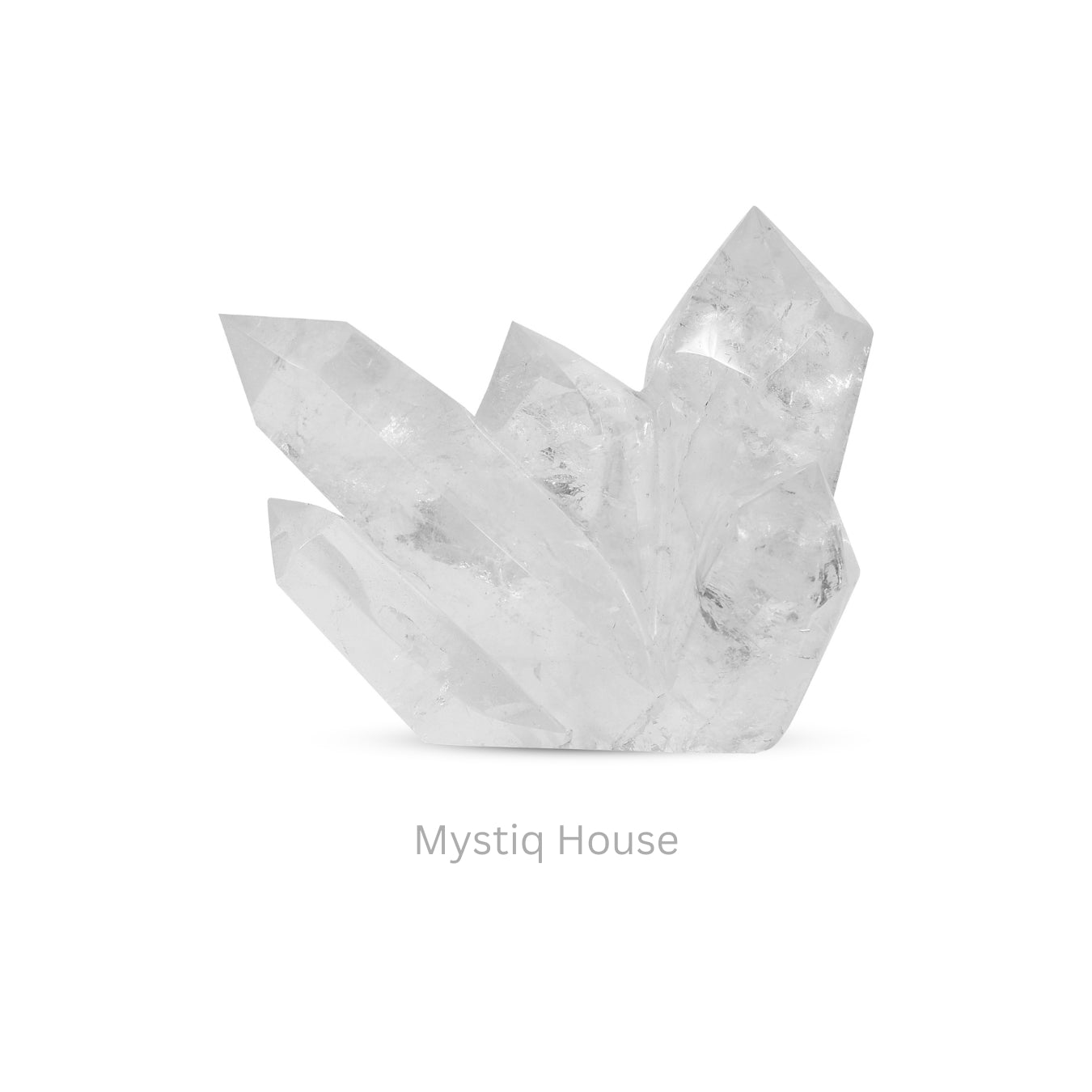 Clear Quartz Cluster Point 768 gms - MystiqHouse