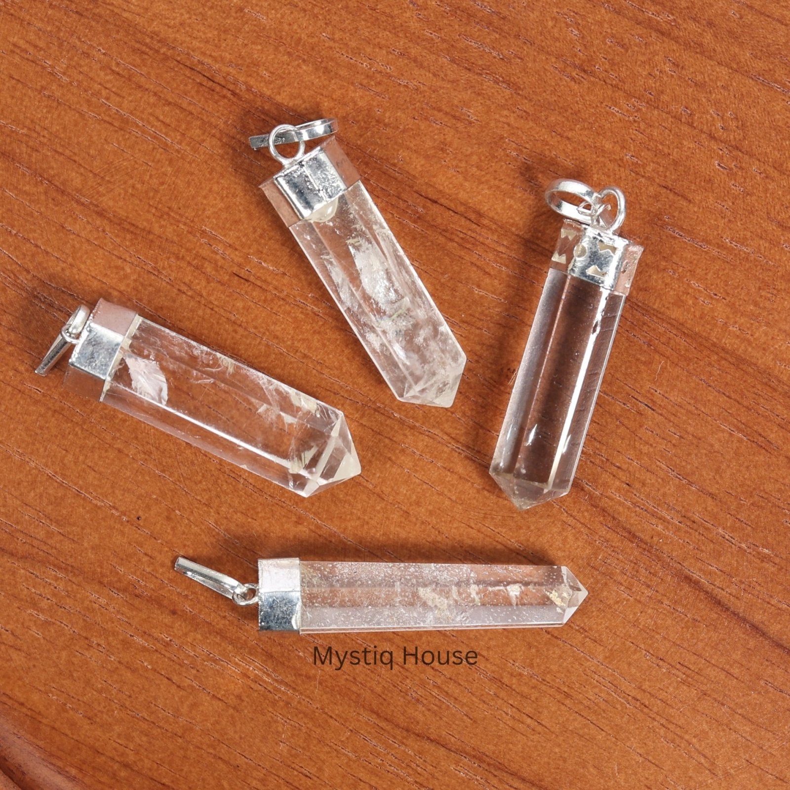 Clear Quartz Crystal Pencil Pendant - MystiqHouse