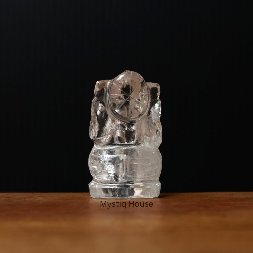Clear Quartz Mini Ganesha - MystiqHouse