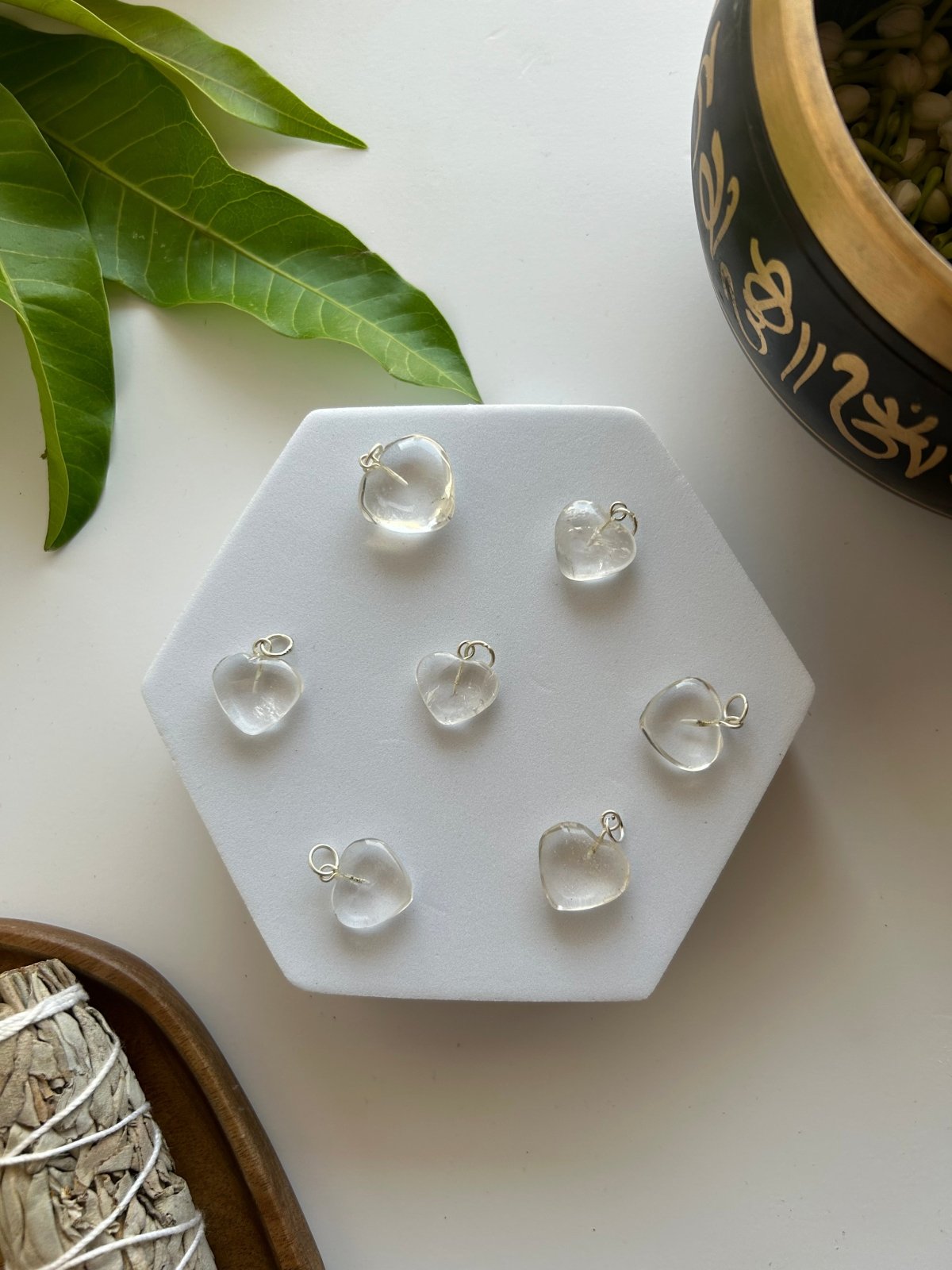 Clear Quartz Mini Heart Pendant - MystiqHouse