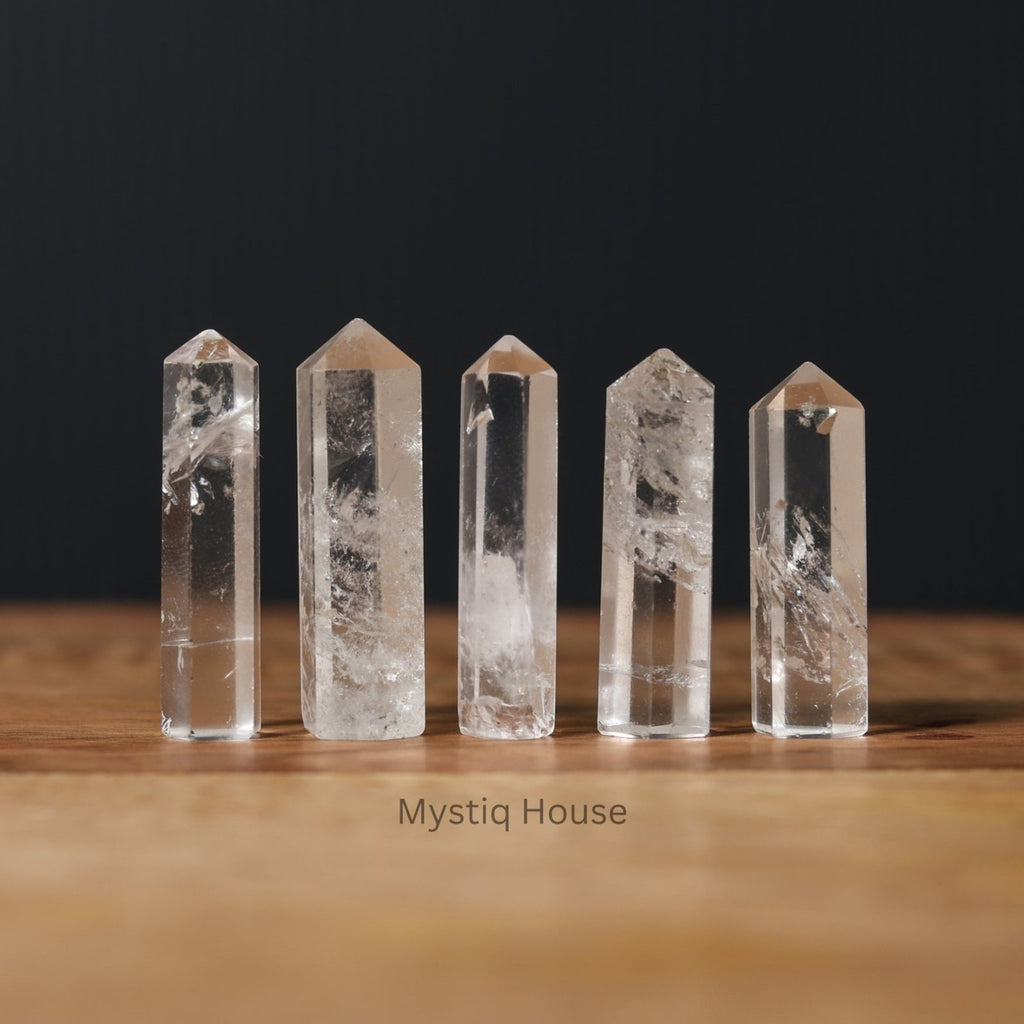 Clear Quartz Mini Pencil Point/ Towers - MystiqHouse