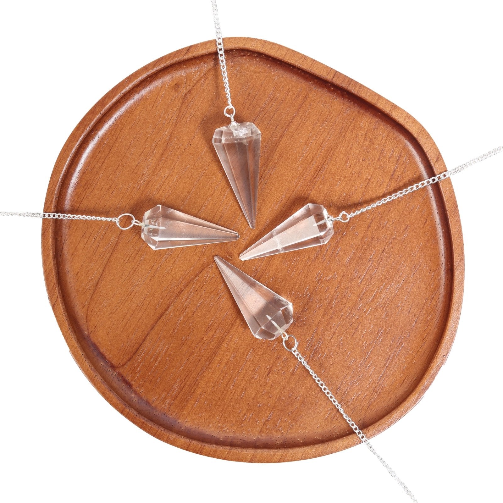 Clear Quartz Point Pendulum - Dowser - MystiqHouse