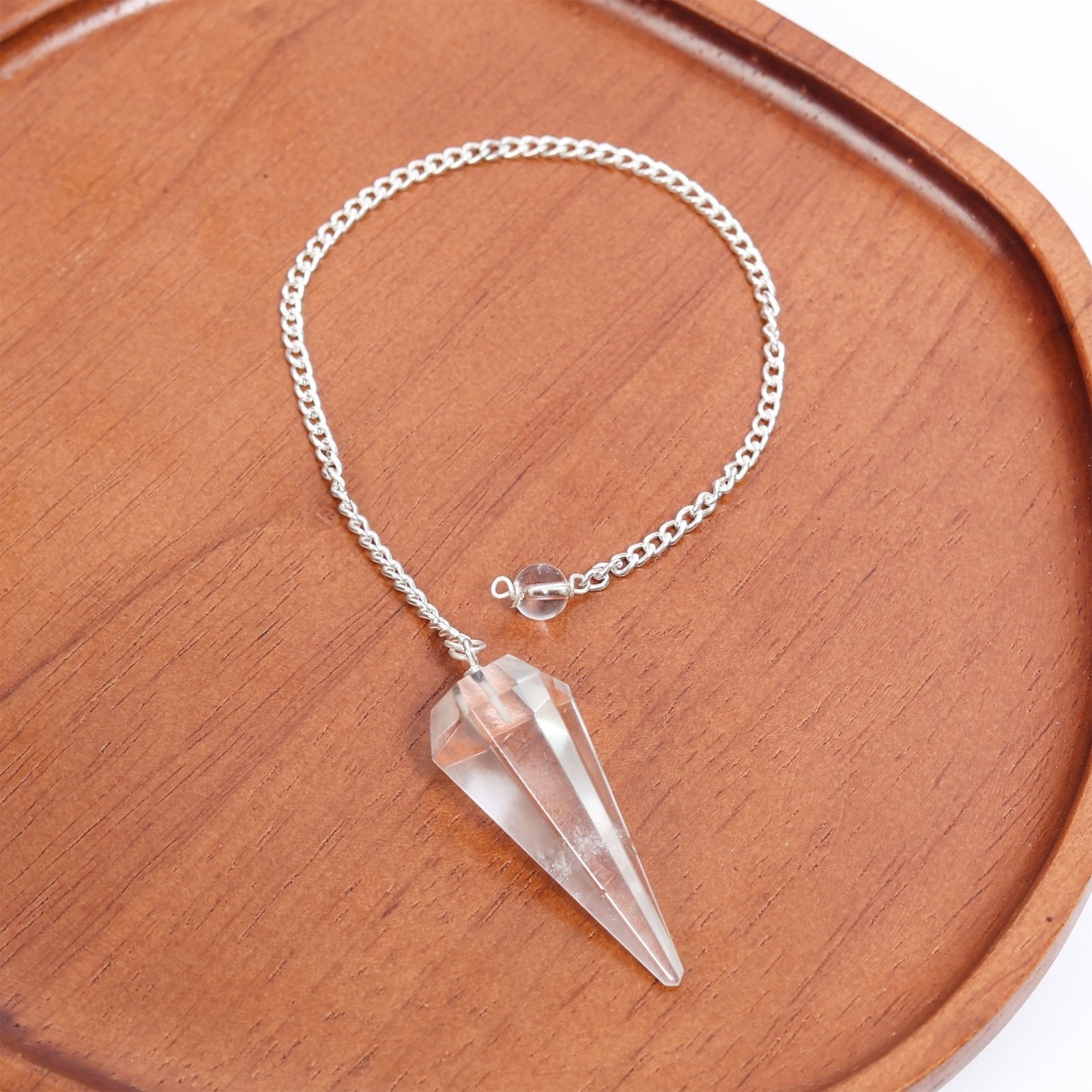 Clear Quartz Point Pendulum - Dowser - MystiqHouse
