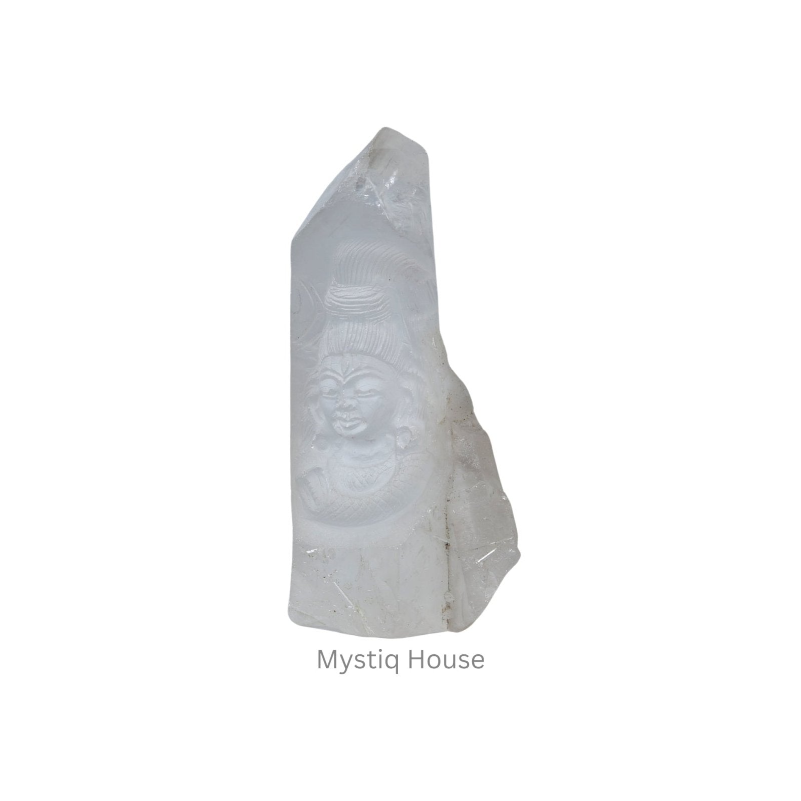 Clear Quartz Shiva Standing Decor - MystiqHouse