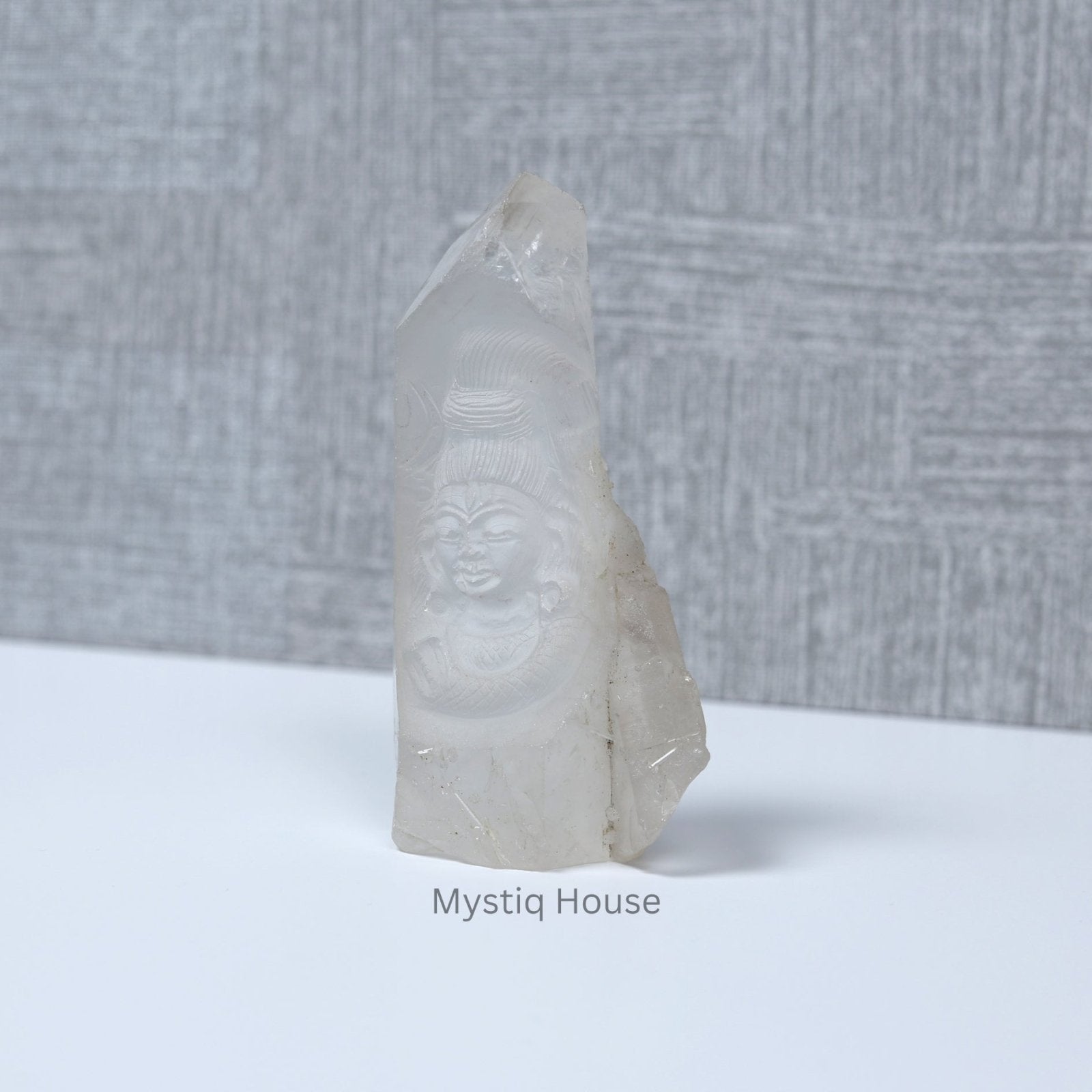 Clear Quartz Shiva Standing Decor - MystiqHouse
