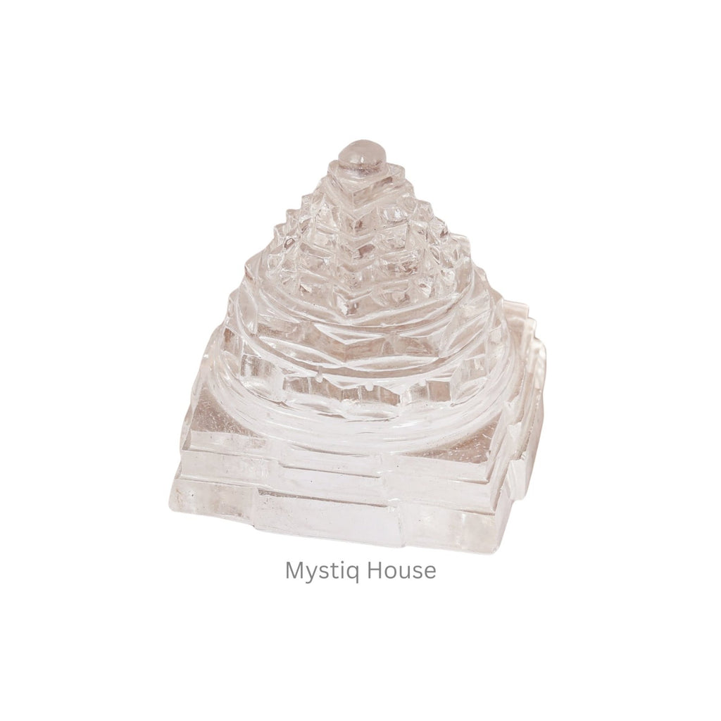 Clear Quartz Shree Yantra - MystiqHouse