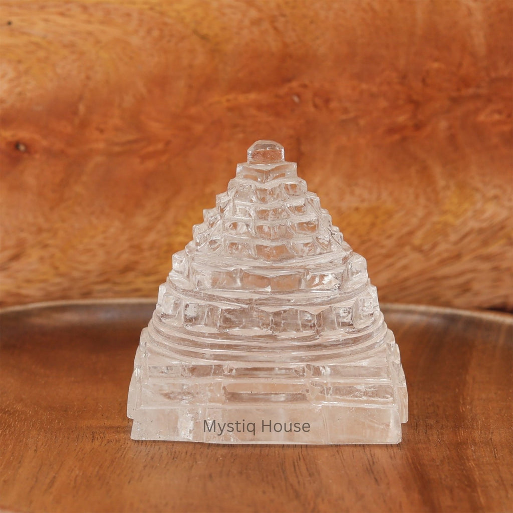 Clear Quartz Shree Yantra - MystiqHouse