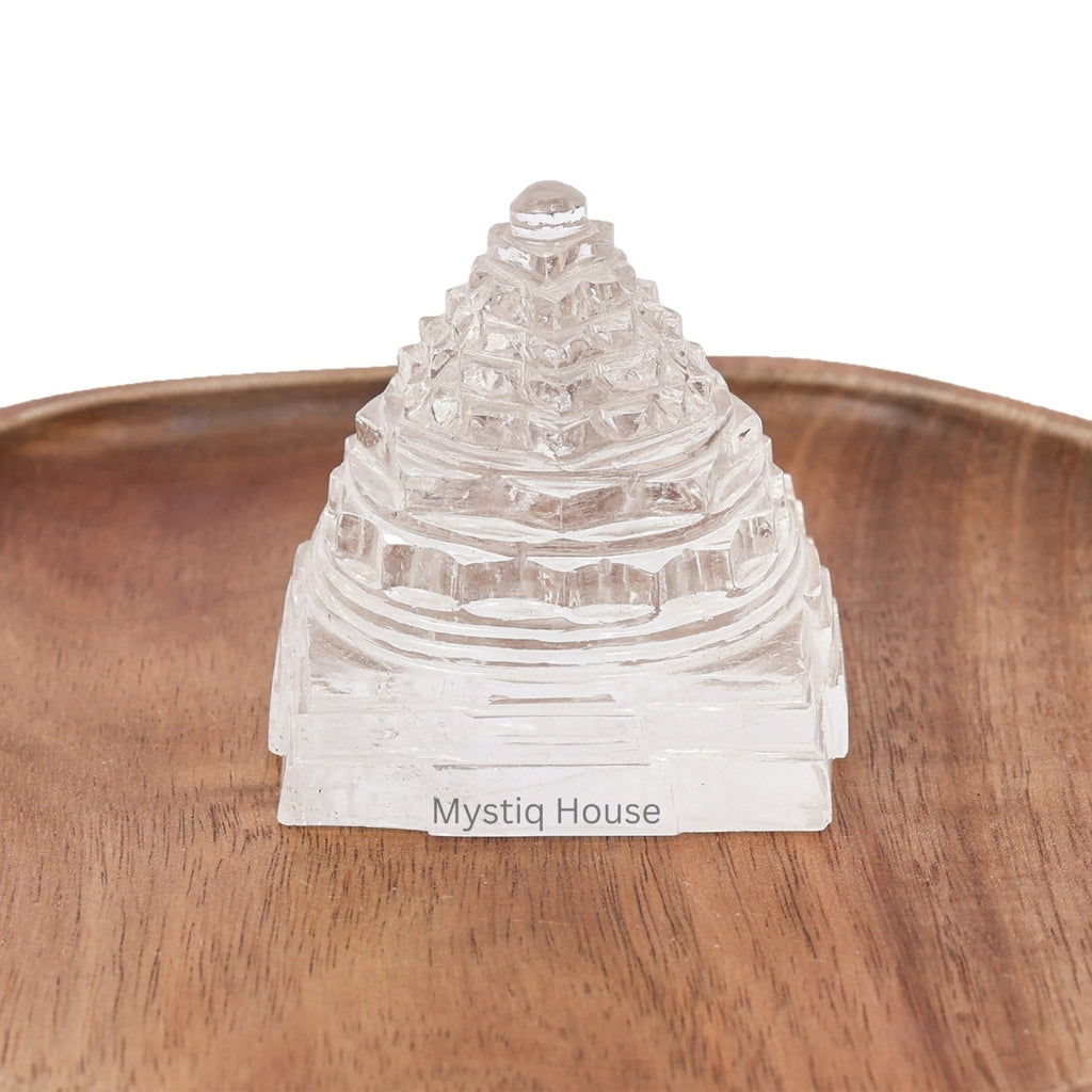 Clear Quartz Shree Yantra - MystiqHouse