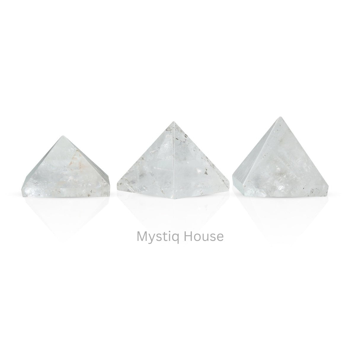 Clear Quartz Stone Pyramid - MystiqHouse