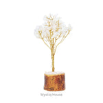 Clear Quartz Tree 100B Gold Wire - MystiqHouse