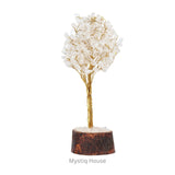 Clear Quartz Tree 300B Gold Wire - MystiqHouse