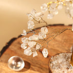 Clear Quartz Tree 300B Gold Wire - MystiqHouse