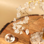 Clear Quartz Tree 300B Gold Wire - MystiqHouse