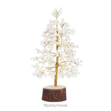 Clear Quartz Tree 300B Gold Wire - MystiqHouse