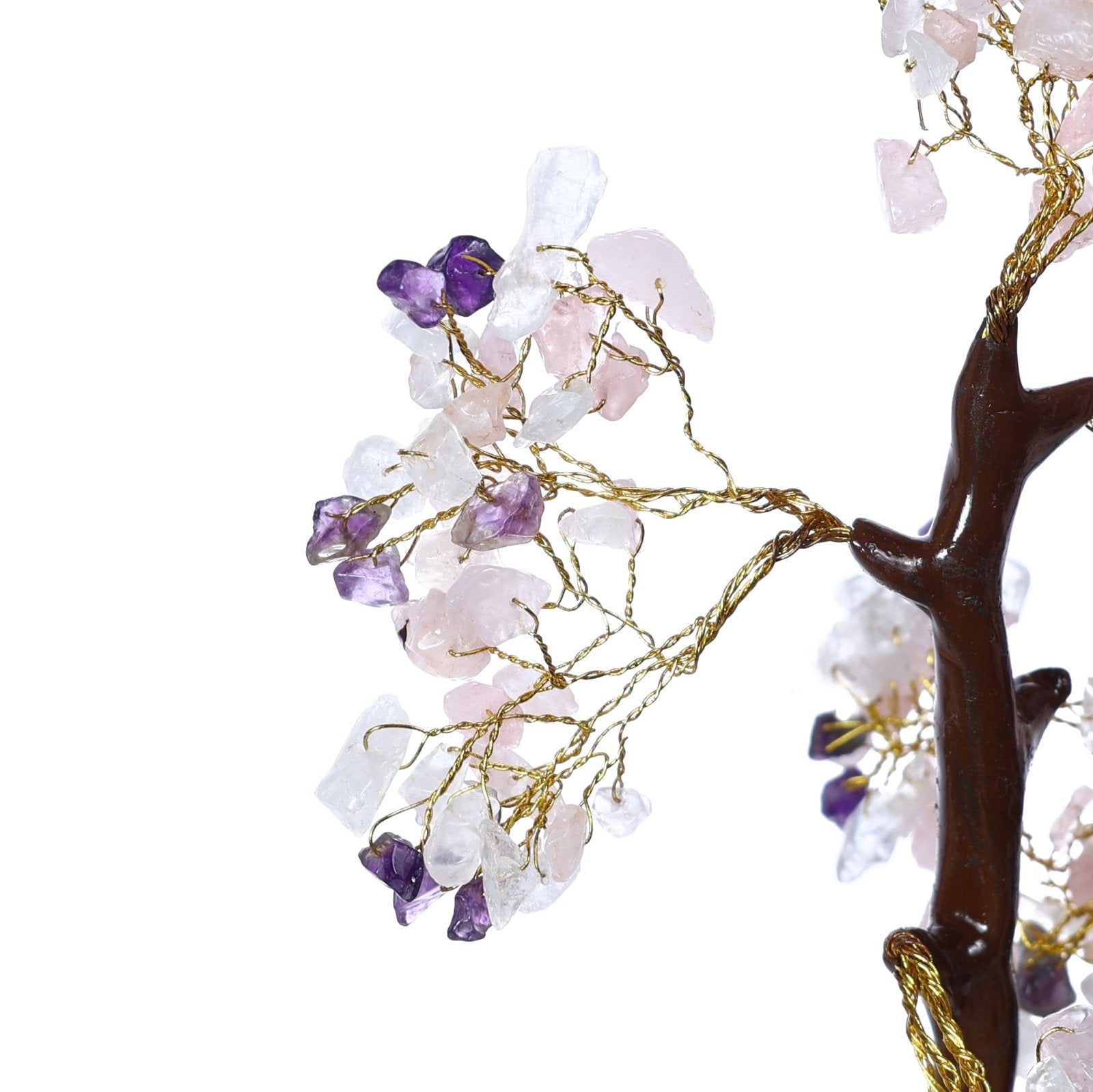 Clear, Rose Quartz & Amethyst Tree - MystiqHouse