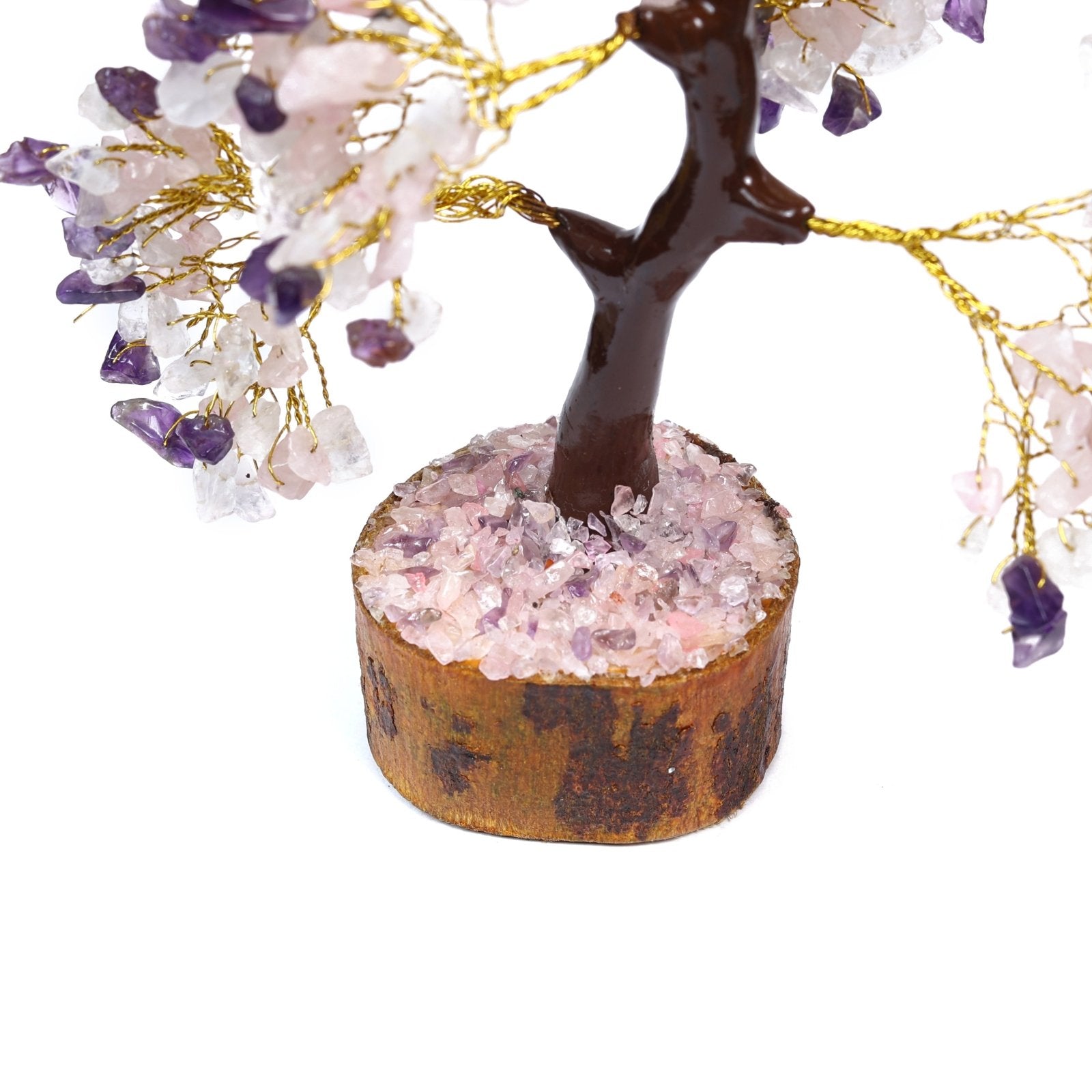 Clear, Rose Quartz & Amethyst Tree - MystiqHouse