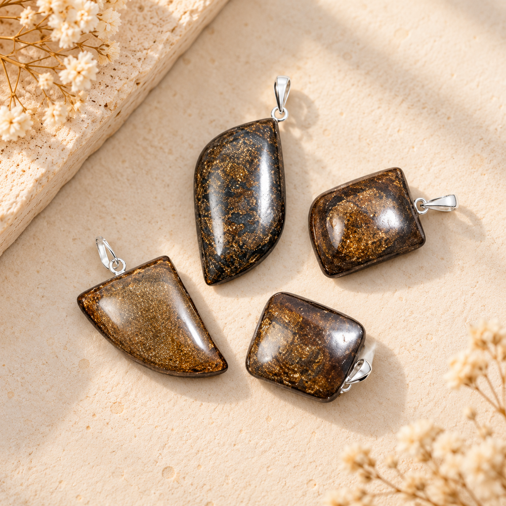 Bronzite Pendant