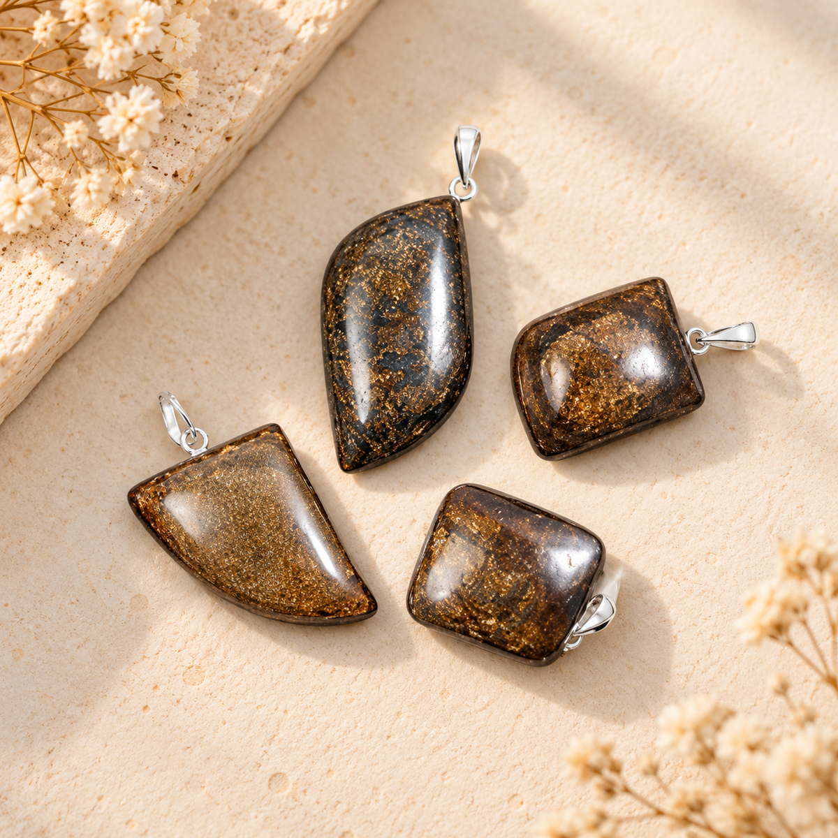 Bronzite Pendant