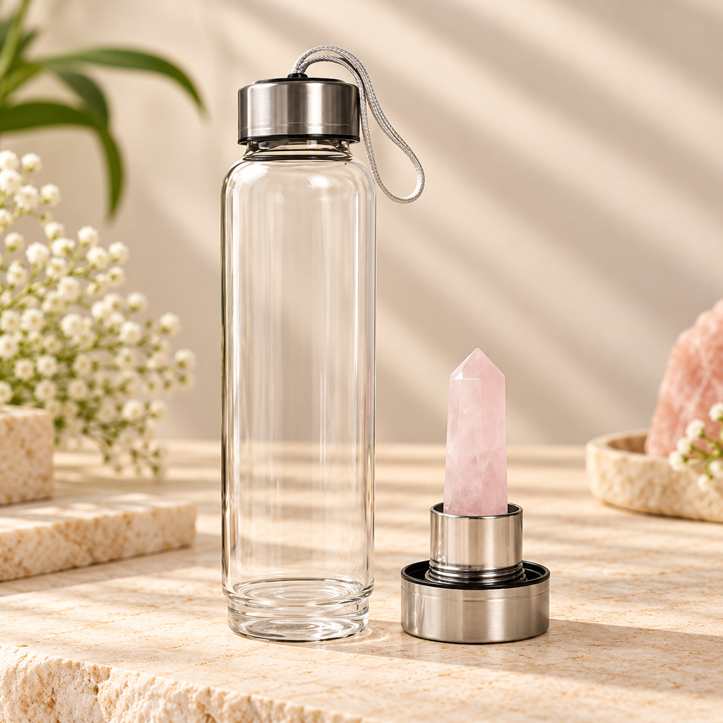 Rose Quartz Water Bottle