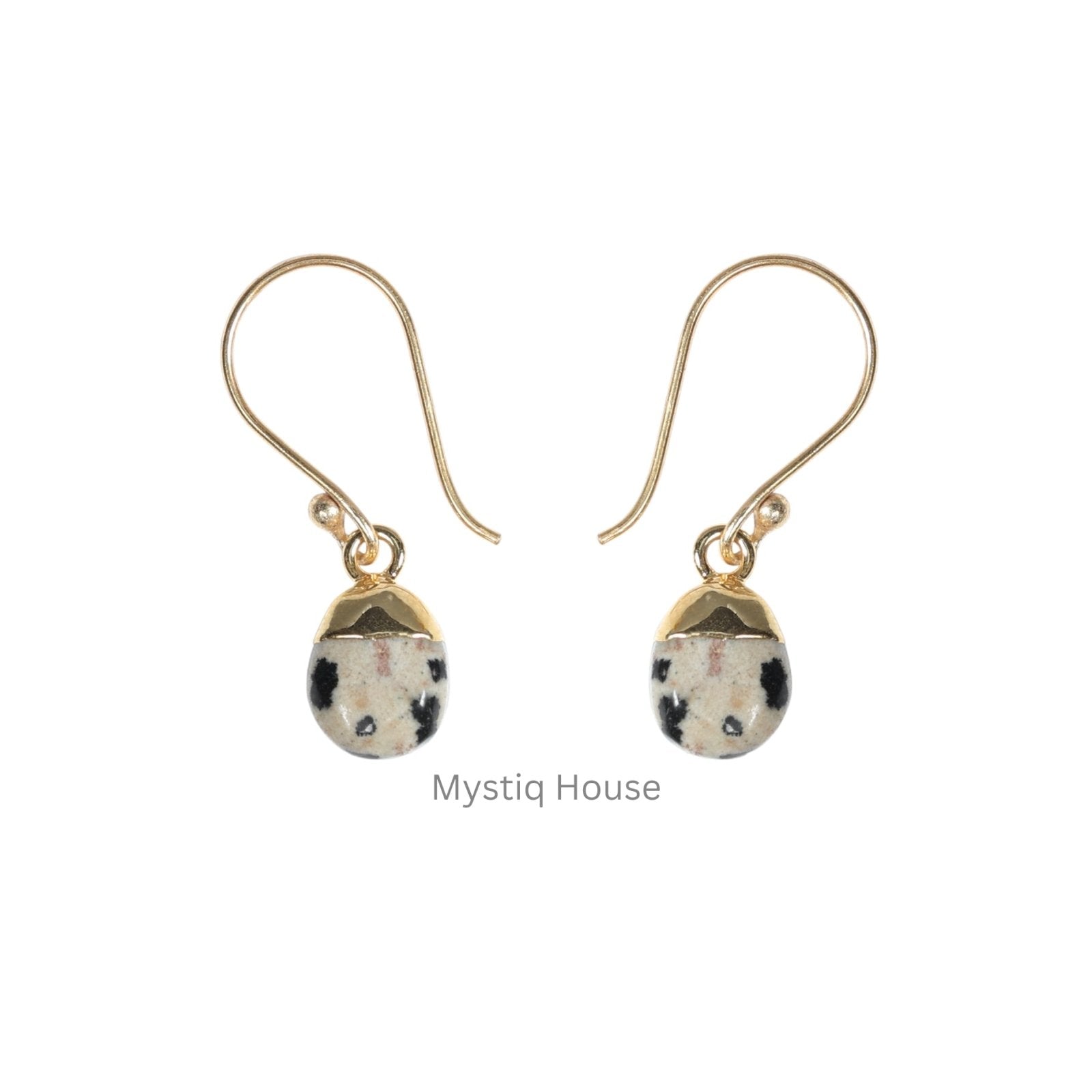 Dalmation Jasper Drop Earring - MystiqHouse