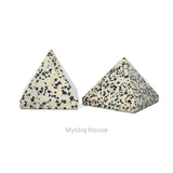 Dalmation Jasper Stone Pyramid - MystiqHouse