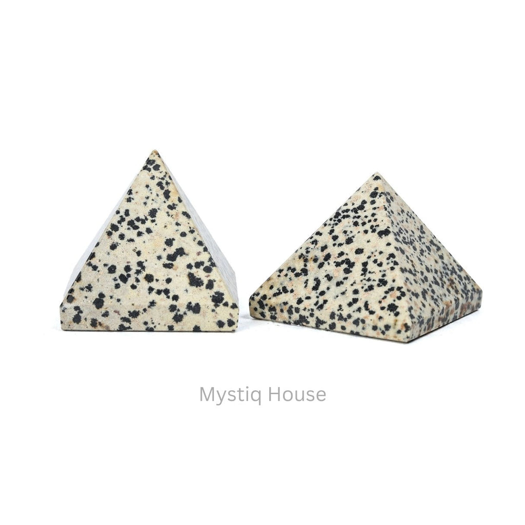Dalmation Jasper Stone Pyramid - MystiqHouse