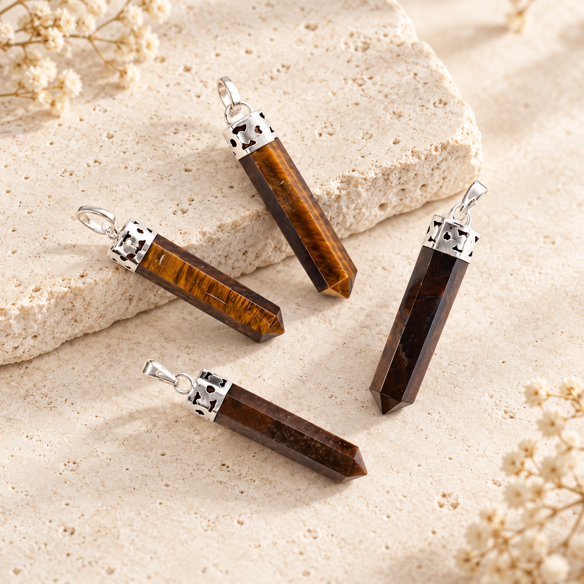 Tiger Eye Pencil Pendant