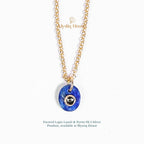 Faceted Lapis Lazuli & Pyrite 92.5 Silver Pendant - MystiqHouse