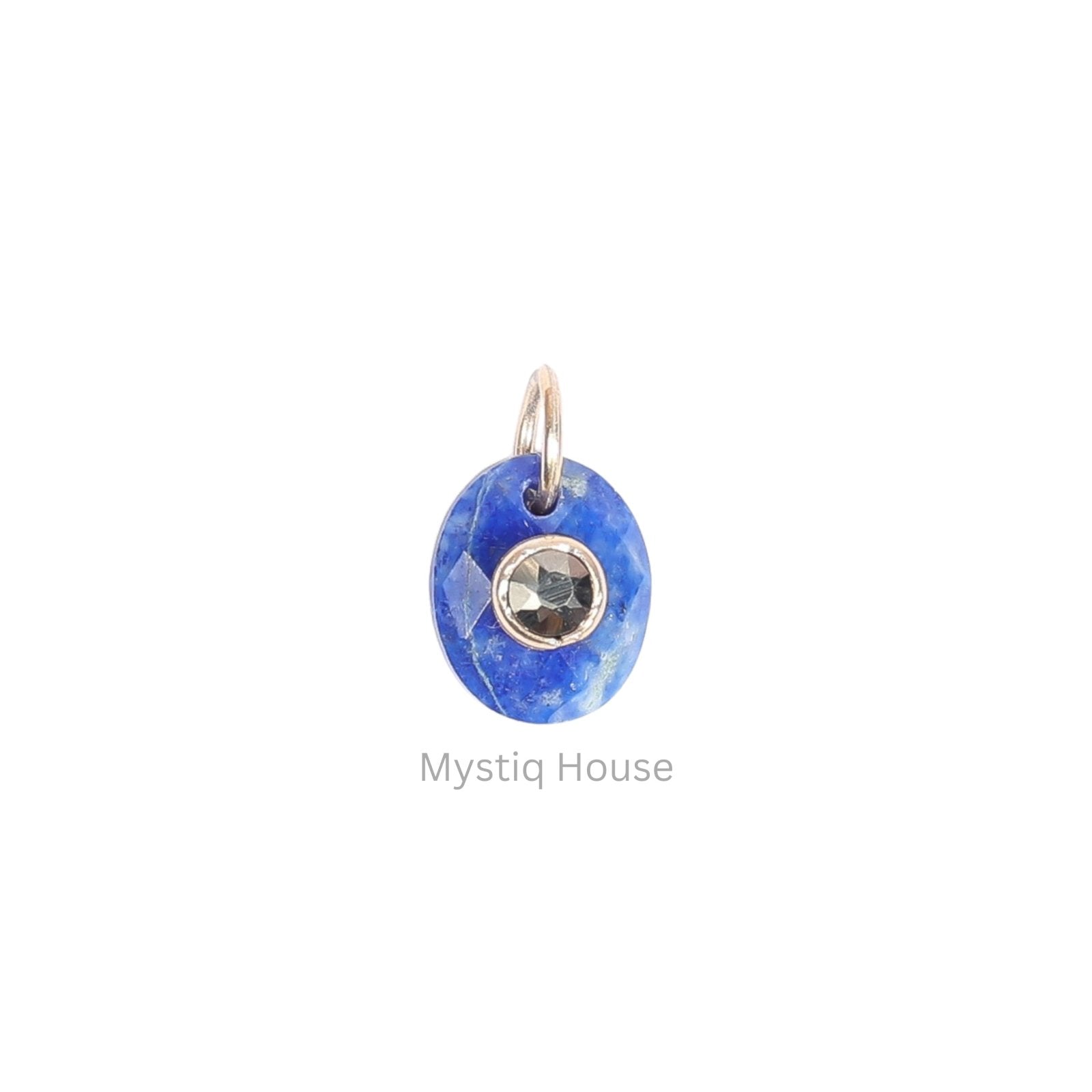 Faceted Lapis Lazuli & Pyrite 92.5 Silver Pendant - MystiqHouse