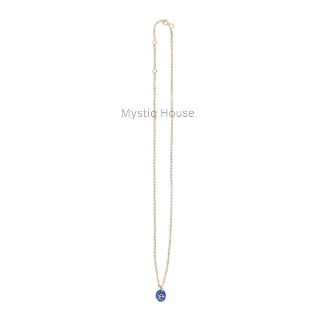 Faceted Lapis Lazuli & Pyrite 92.5 Silver Pendant - MystiqHouse