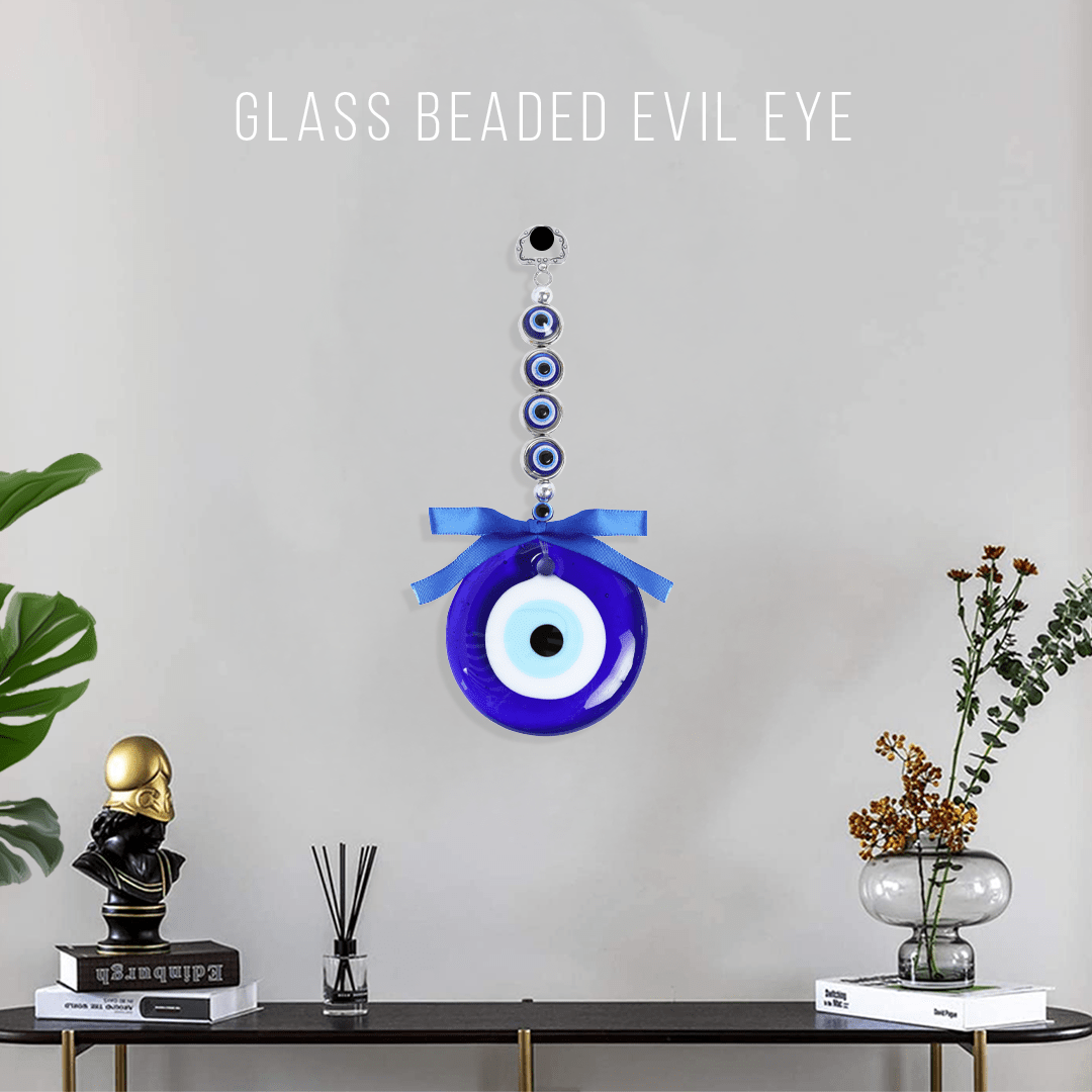 Glass Beaded Evil Eye Hanging - MystiqHouse