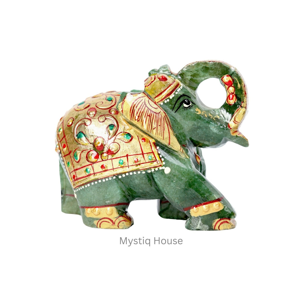 Green Aventurine Elephant - MystiqHouse