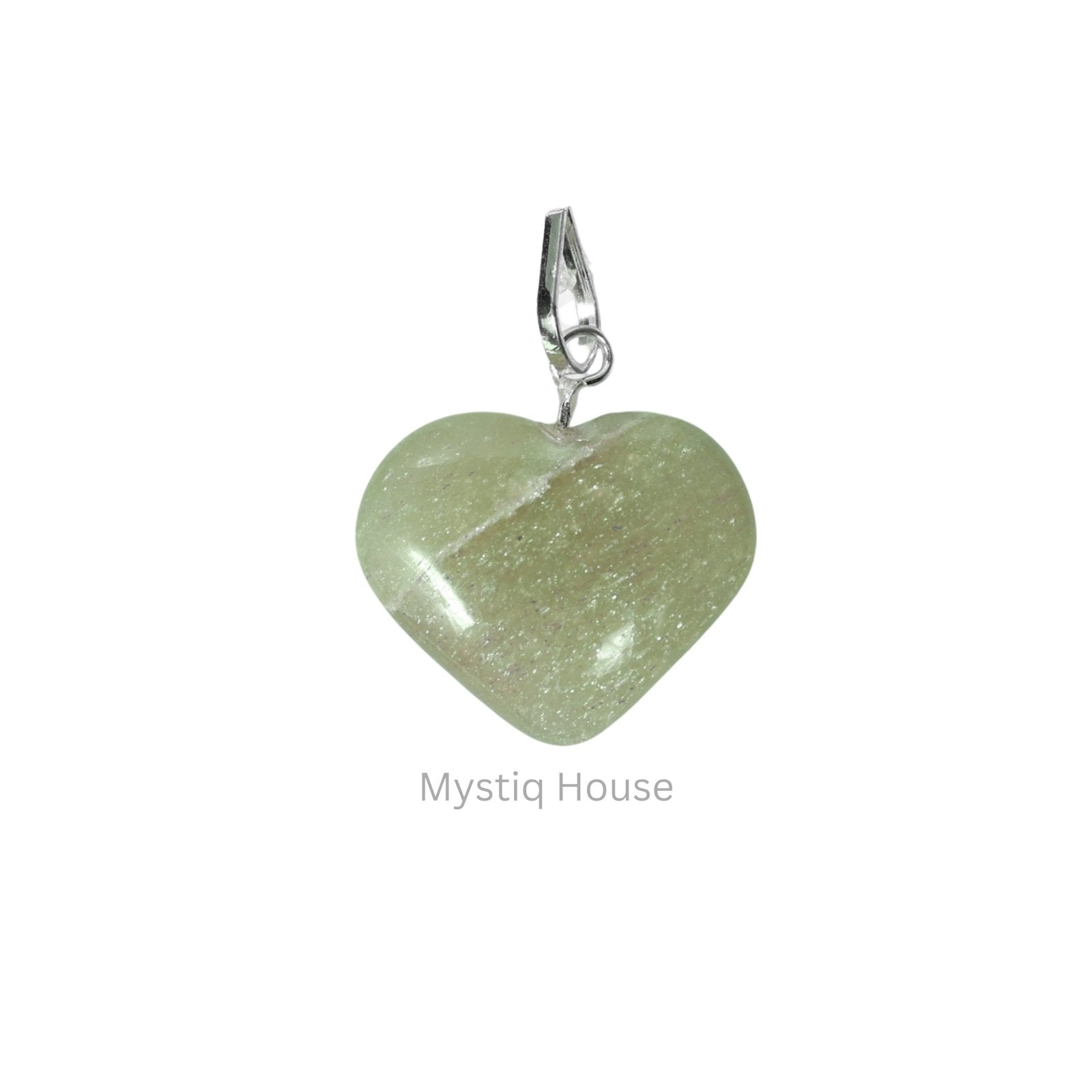 Green Aventurine Mini Heart Pendant - MystiqHouse