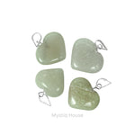 Green Aventurine Mini Heart Pendant - MystiqHouse