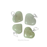 Green Aventurine Mini Heart Pendant - MystiqHouse