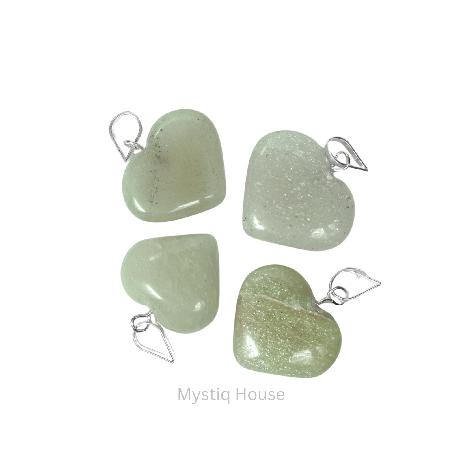 Green Aventurine Mini Heart Pendant - MystiqHouse