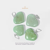 Green Aventurine Mini Heart Pendant - MystiqHouse