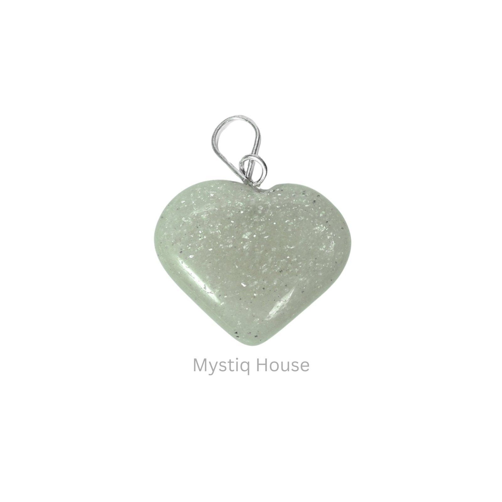 Green Aventurine Mini Heart Pendant - MystiqHouse