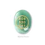 Green Aventurine Money Switch Oval & Zibu Symbol - MystiqHouse