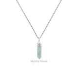 Green Aventurine Pencil Pendant - MystiqHouse