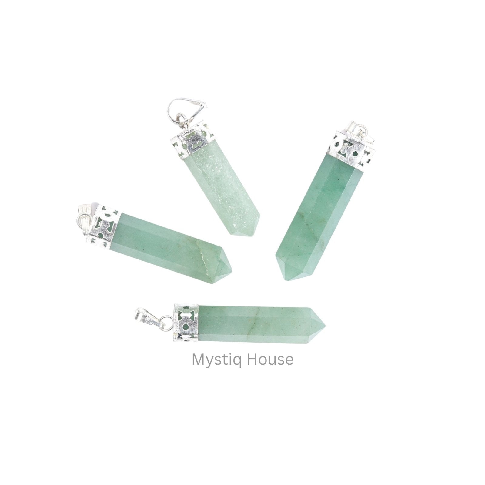Green Aventurine Pencil Pendant - MystiqHouse