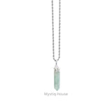 Green Aventurine Pencil Pendant - MystiqHouse