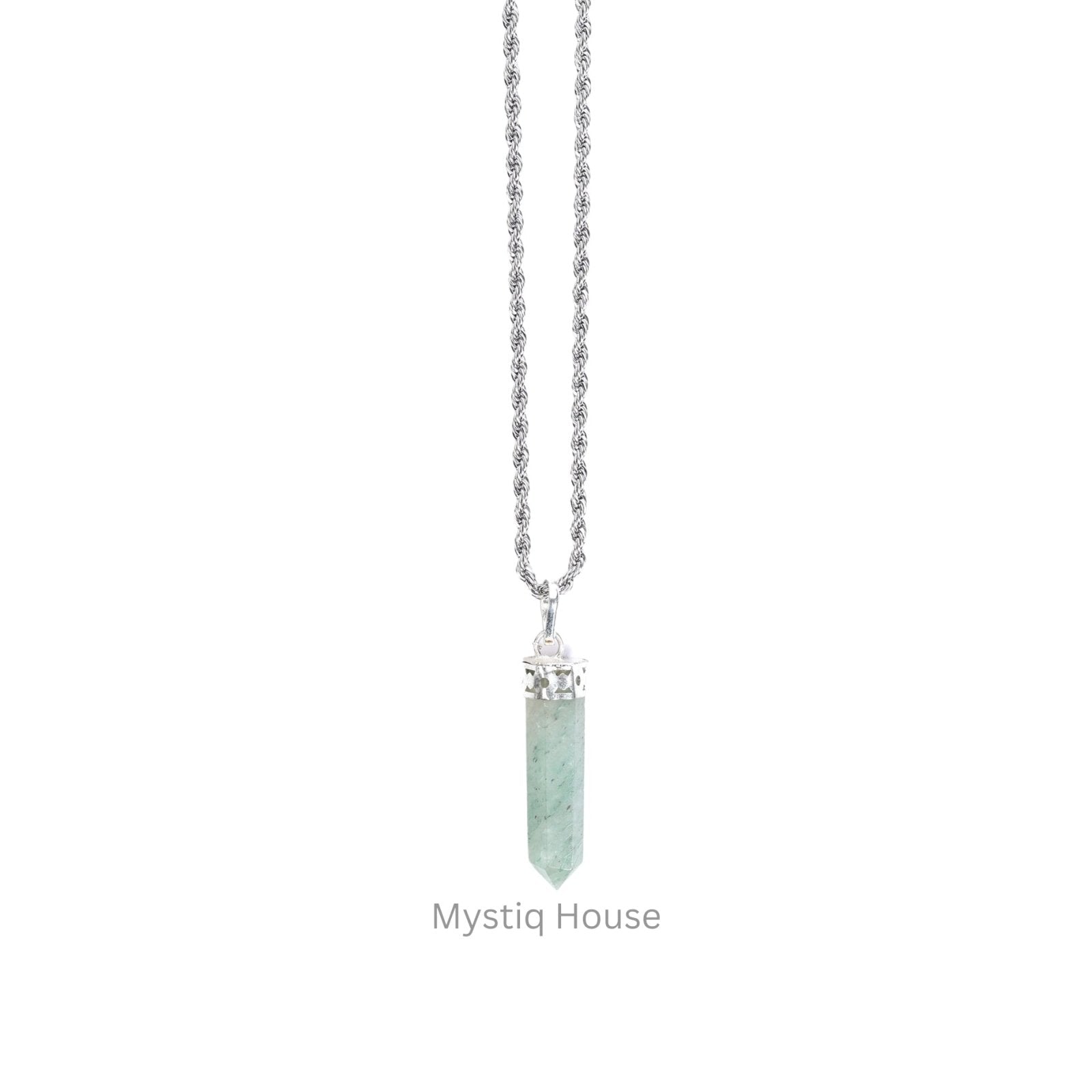 Green Aventurine Pencil Pendant - MystiqHouse