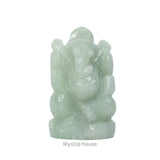 Green Aventurine Stone Ganesha - MystiqHouse