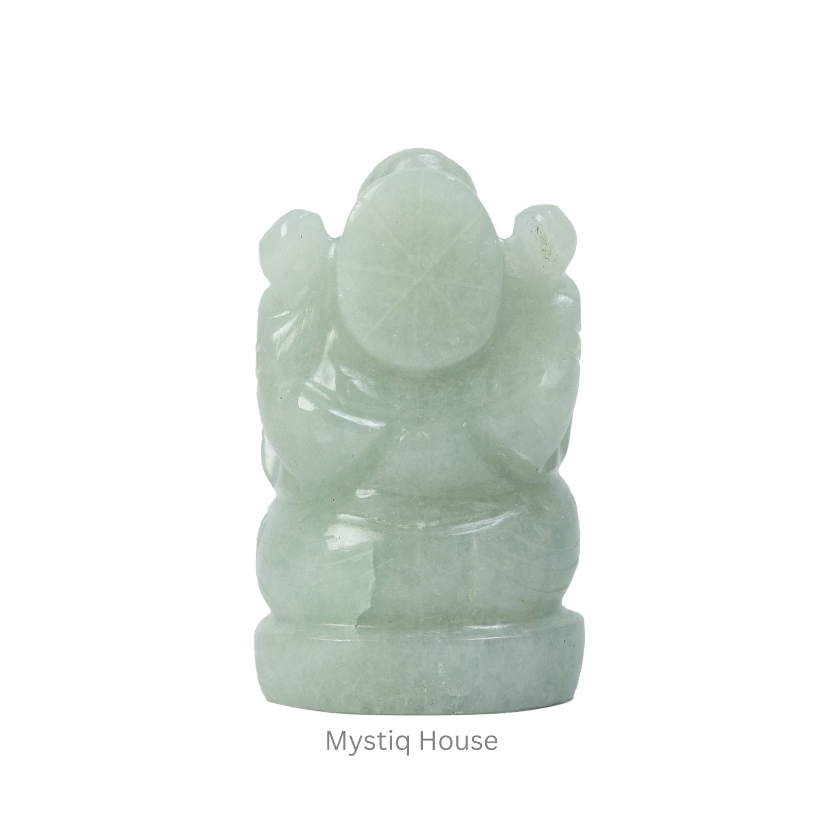 Green Aventurine Stone Ganesha - MystiqHouse